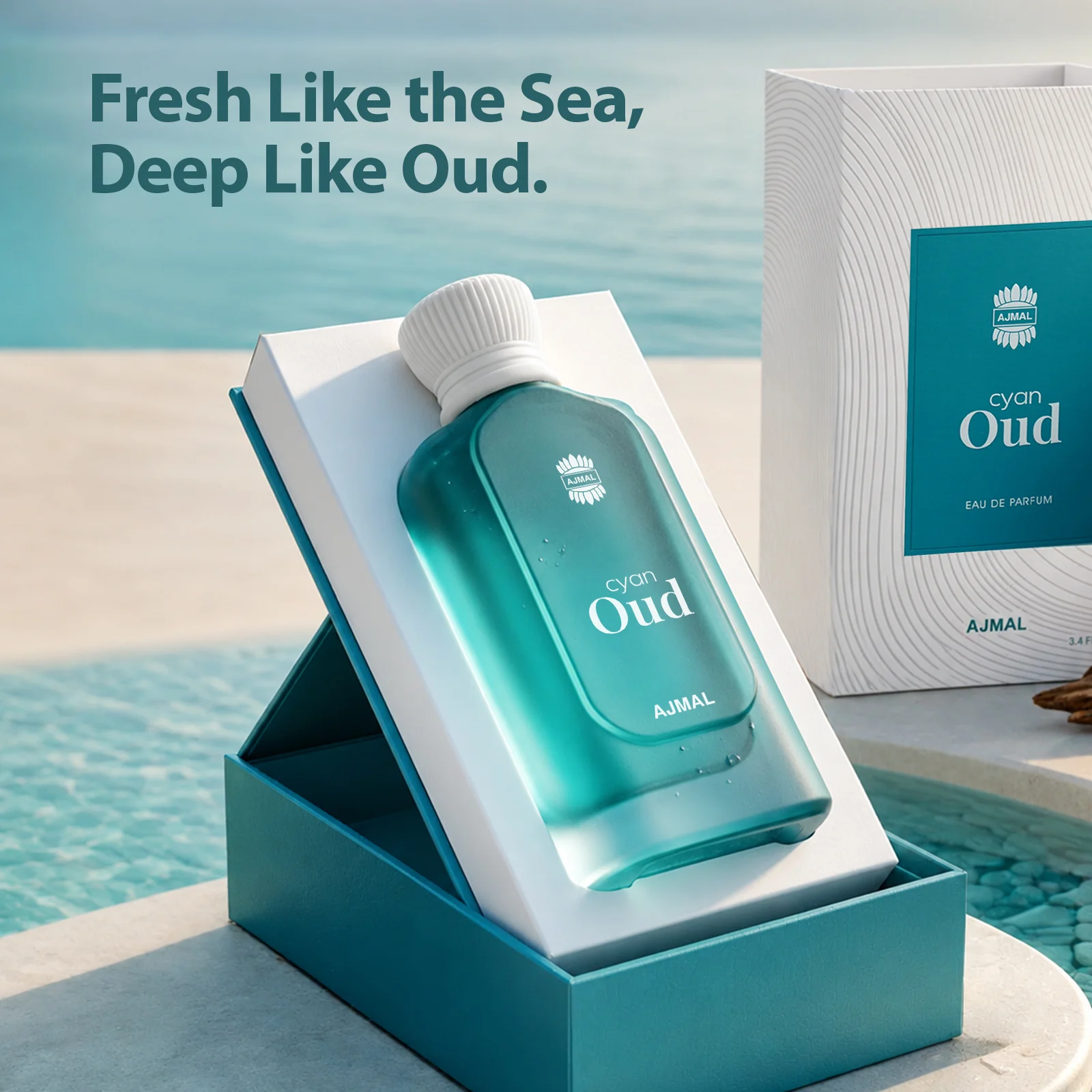 Cyan Oud Perfume 100 ML for Men and Women - Image 4