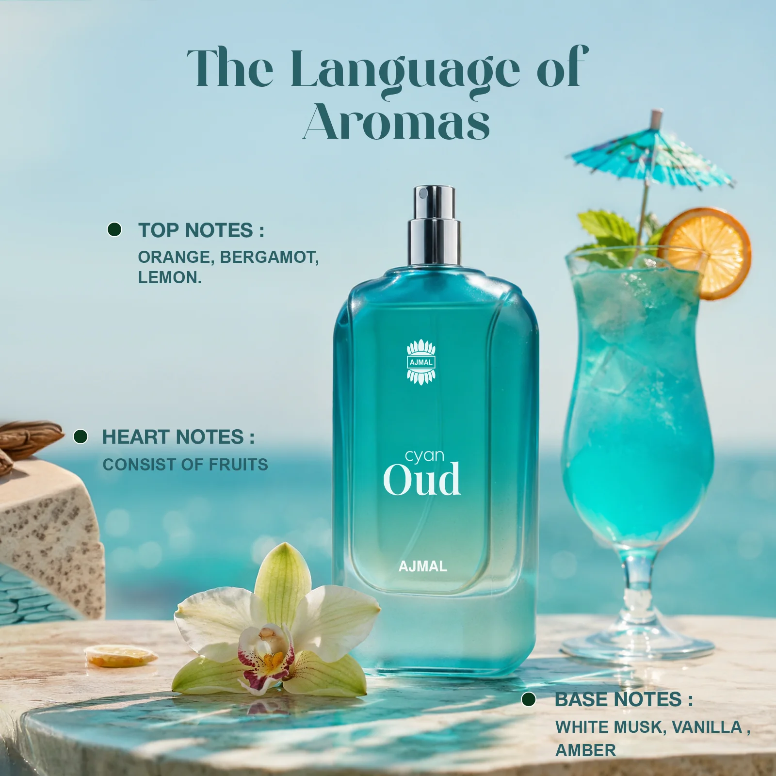 Cyan Oud Perfume 100 ML for Men and Women - Image 5