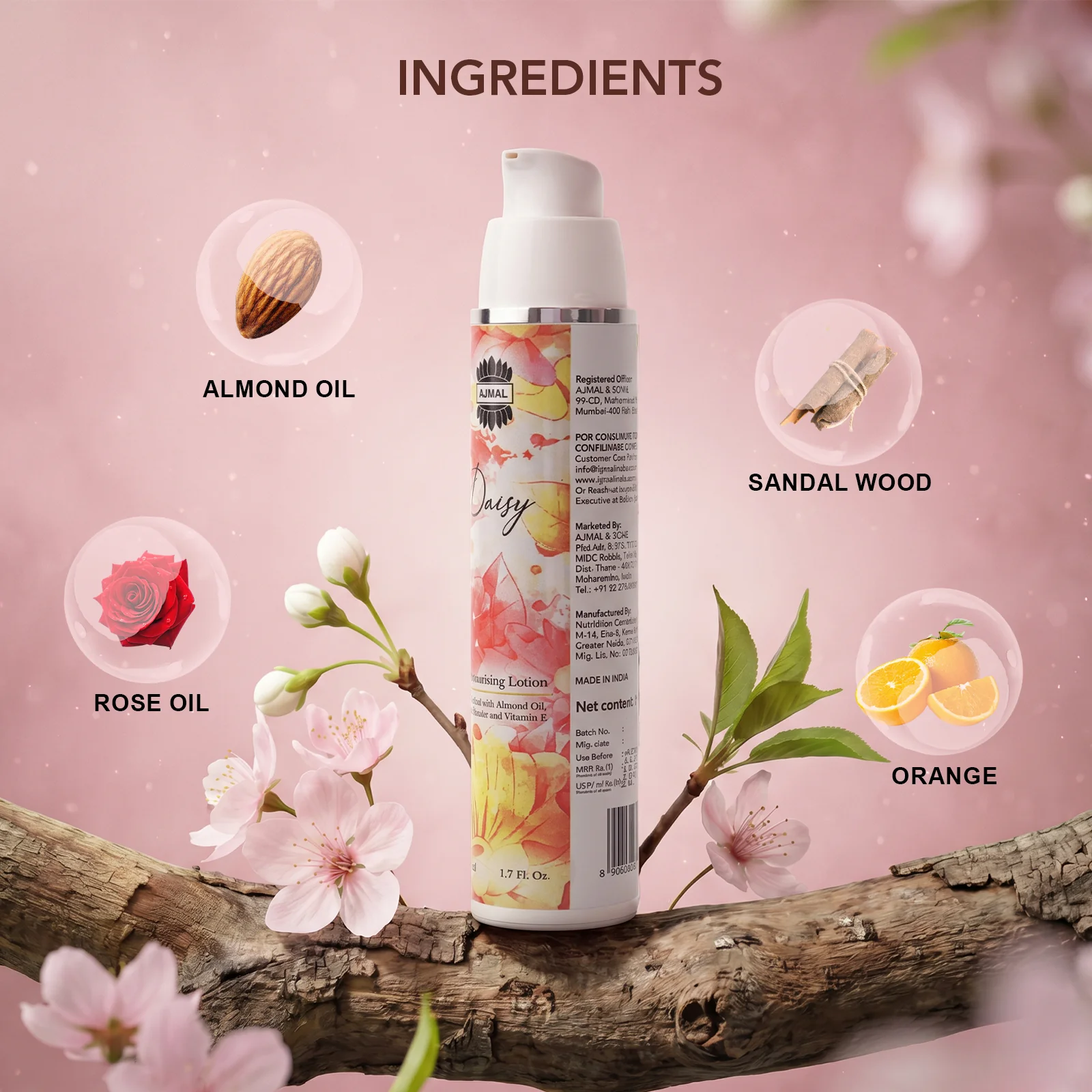 Daisy Moisturising Lotion 50ml | Non-Greasy Daily Moisturizer for Healthy Skin - Image 3