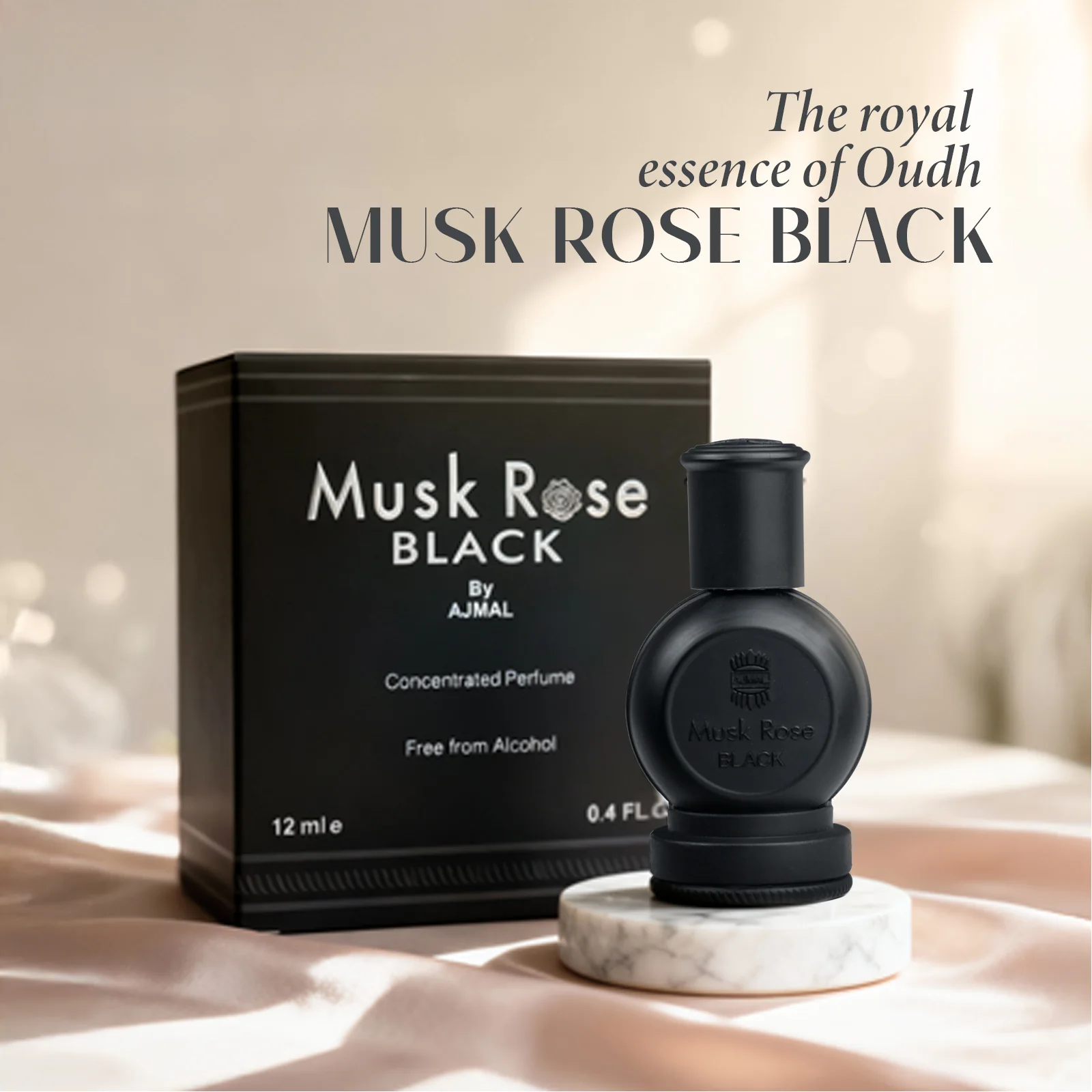 Musk Rose Black Concentrated Perfume 12 ML for Unisex - Image 2
