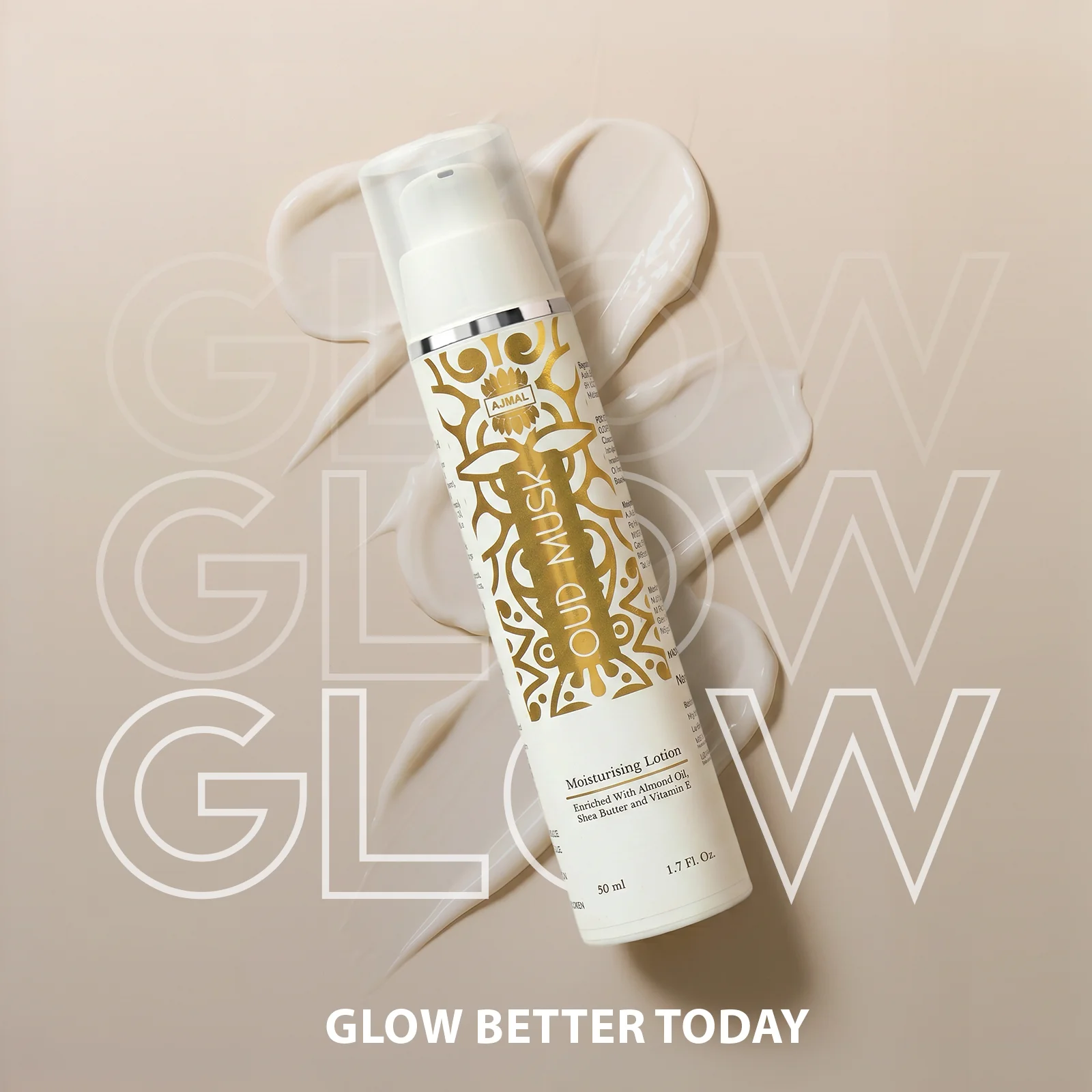 Oud Musk Moisturising Lotion 50ml | Non-Greasy Daily Moisturizer for Healthy Skin - Image 6
